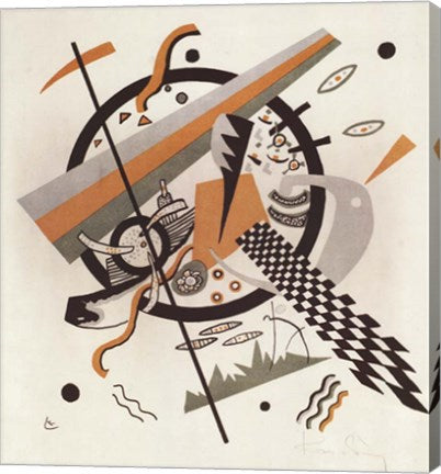 Komposition mit Schachbrettstreifen, 1922 by Wassily Kandinsky