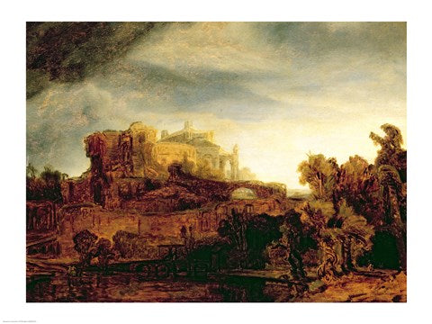 Landscape with a Chateau by Rembrandt van Rijn