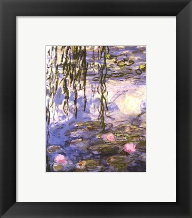 Waterlilies (pink flowers) by Claude Monet