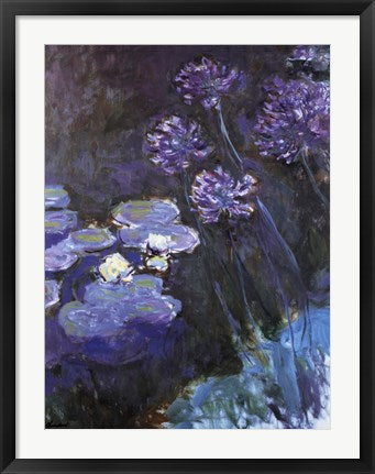 Waterlillies and Agapanthus by Claude Monet
