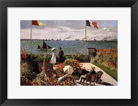 Balcony on the Sea by Claude Monet