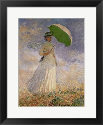 Woman with Sunshade by Claude Monet