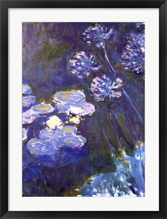 Water Lilies and Agapanthus, 1914-1917 by Claude Monet