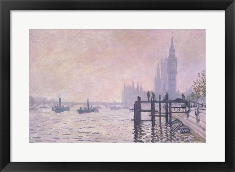 The Thames below Westminster, 1871 by Claude Monet