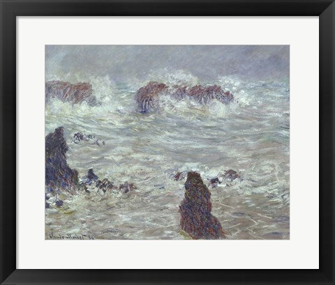 Storm, off the Coast of Belle-Ile, 1886 by Claude Monet