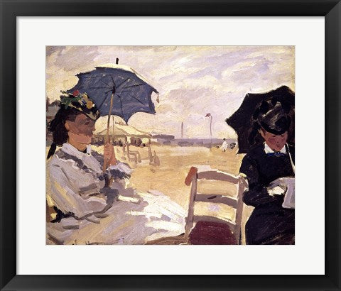 The Beach at Trouville, 1870 by Claude Monet