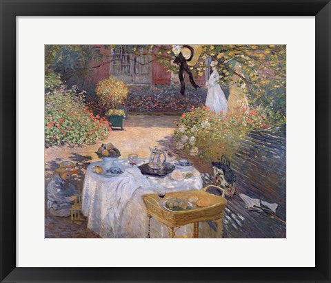The Luncheon: Monet's garden at Argenteuil, c.1873 by Claude Monet