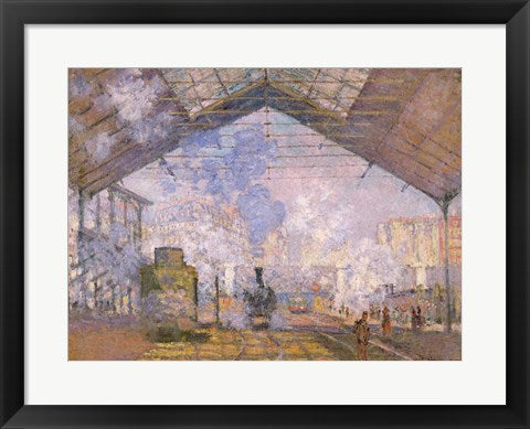 The Gare St. Lazare, 1877 by Claude Monet
