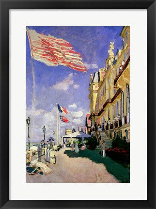 The Hotel des Roches Noires at Trouville, 1870 by Claude Monet