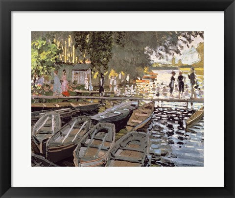 Bathers at La Grenouillere, 1869 by Claude Monet