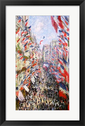 The Rue Montorgueil, Paris, Celebration of June 30, 1878 by Claude Monet