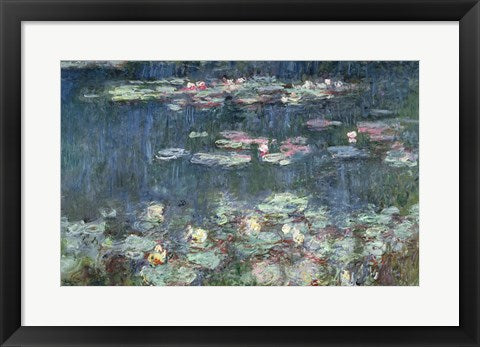 Waterlilies: Green Reflections, 1914-18 (detail) by Claude Monet