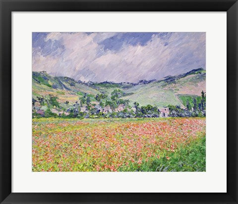 The Poppy Field near Giverny, 1885 by Claude Monet