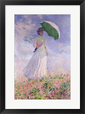 Woman with a Parasol turned to the Right, 1886 by Claude Monet
