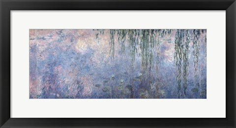 Waterlilies: Morning with Weeping Willows, detail of central section, 1914-18 by Claude Monet