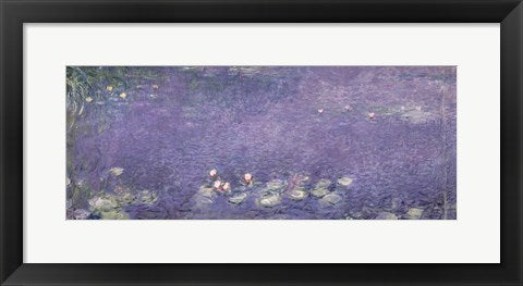 Waterlilies: Morning, 1914-18 (centre left section) by Claude Monet