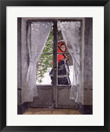 The Red Cape (Madame Monet) c.1870 by Claude Monet