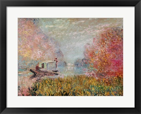 The Boat Studio on the Seine, 1875 by Claude Monet