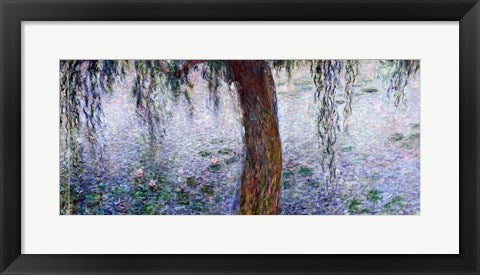 Waterlilies: Morning with Weeping Willows, detail of the right section, 1915-26 by Claude Monet