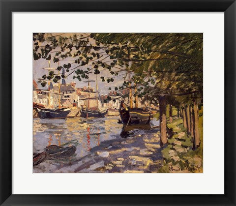 Seine at Rouen, 1872 by Claude Monet