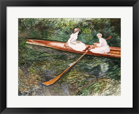 The Pink Rowing Boat by Claude Monet