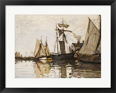 The Port of Honfleur, c.1865 by Claude Monet