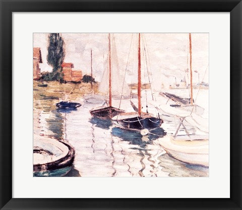 Sailboats on the Seine by Claude Monet
