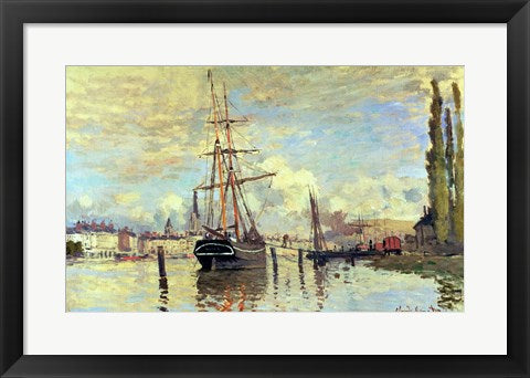 The Seine at Rouen, 1872 by Claude Monet