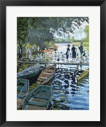 Bathers at La Grenouillere, 1869 detail by Claude Monet