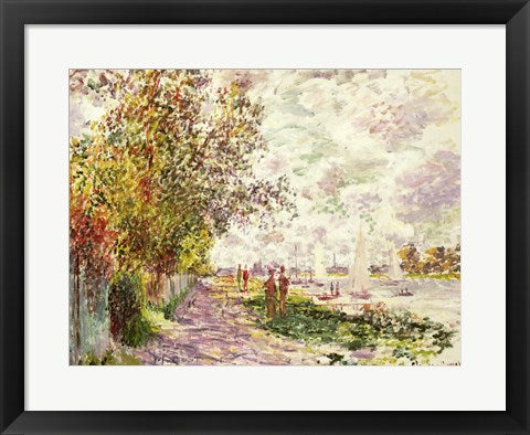 The Riverbank at Gennevilliers, c.1875 by Claude Monet