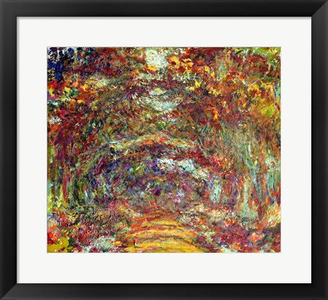 The Rose Path, Giverny, 1920-22 by Claude Monet