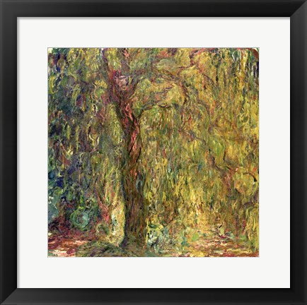 Weeping Willow green by Claude Monet