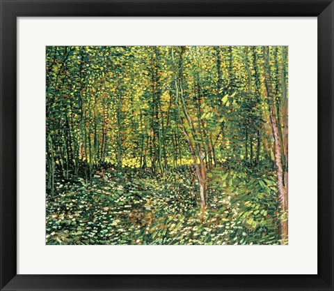 Trees and Undergrowth, 1887 by Vincent Van Gogh
