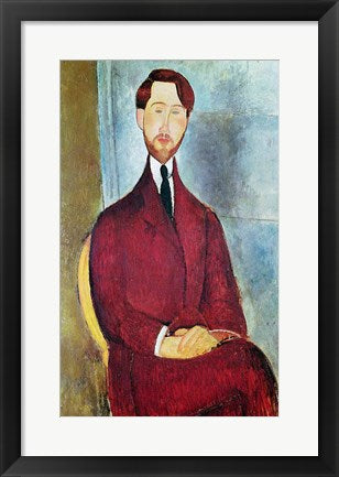 Leopold Zborowski, 1917 by Amedeo Modigliani