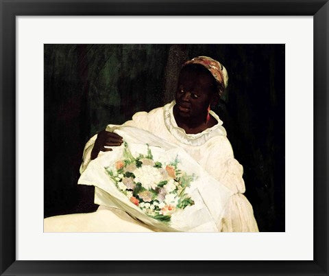 Olympia, detail of the black servant, 1863 by Edouard Manet