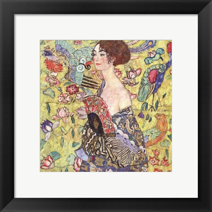 Lady with Fan by Gustav Klimt
