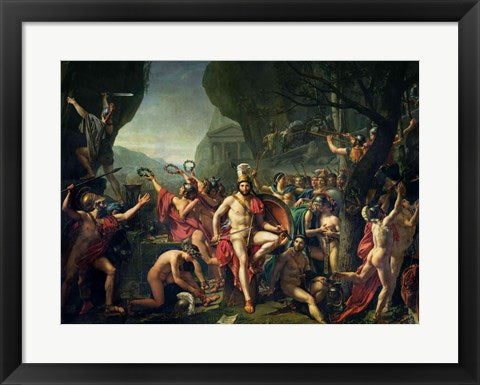 Leonidas at Thermopylae, 480 BC, 1814 by Jacques-Louis David