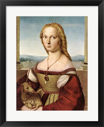 Lady with Unicorn by Rafael Santi