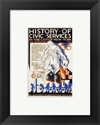 History of Civic Services in the NYC Fire Department 1731