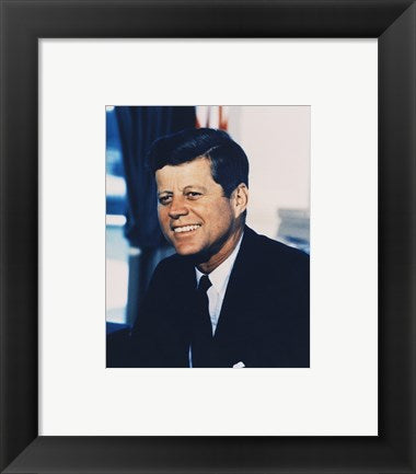 John F. Kennedy, White House Color Photo Portrait