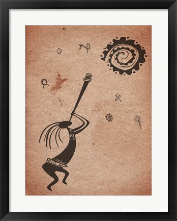 Kokopelli Playing Under the Sun