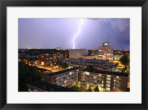 Utrecht-Oost Tijdens Onweer Vanaf