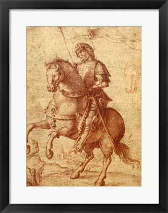 A Saint on Horseback by Giovanni Battista