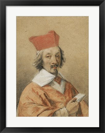 Portrait of Armand-Jean du Plessis, Cardinal de Richelieu by Simon Vouet