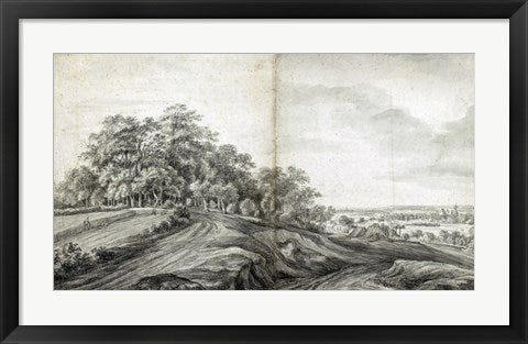 Landscape with Haymakers by Simon de Vlieger