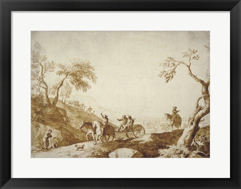 Landscape with Travelers by Marco Ricci