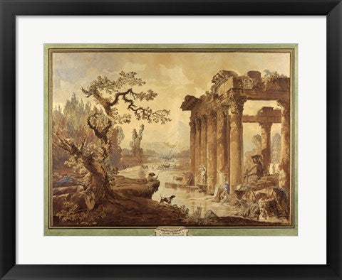 Landscape with Ruins by Hubert Robert