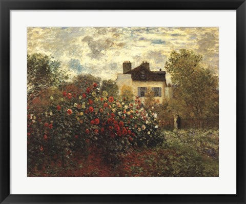 The Artist's Garden in Argenteuil by Claude Monet