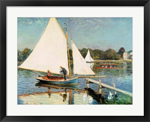 Sailing at Argenteuil, c.1874 by Claude Monet