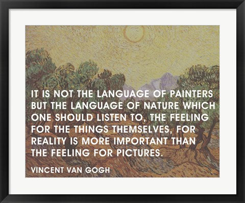 Language of Painters - Van Gogh Quote by Quote Master